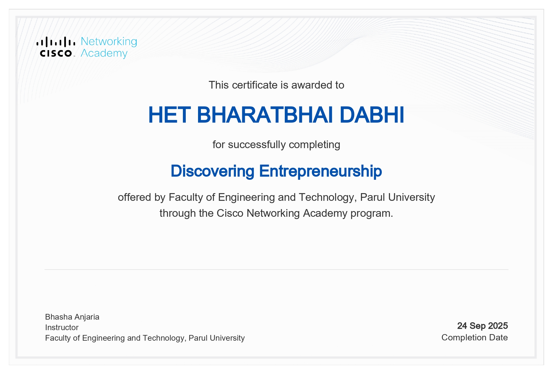 Discovering Entrepreneurship