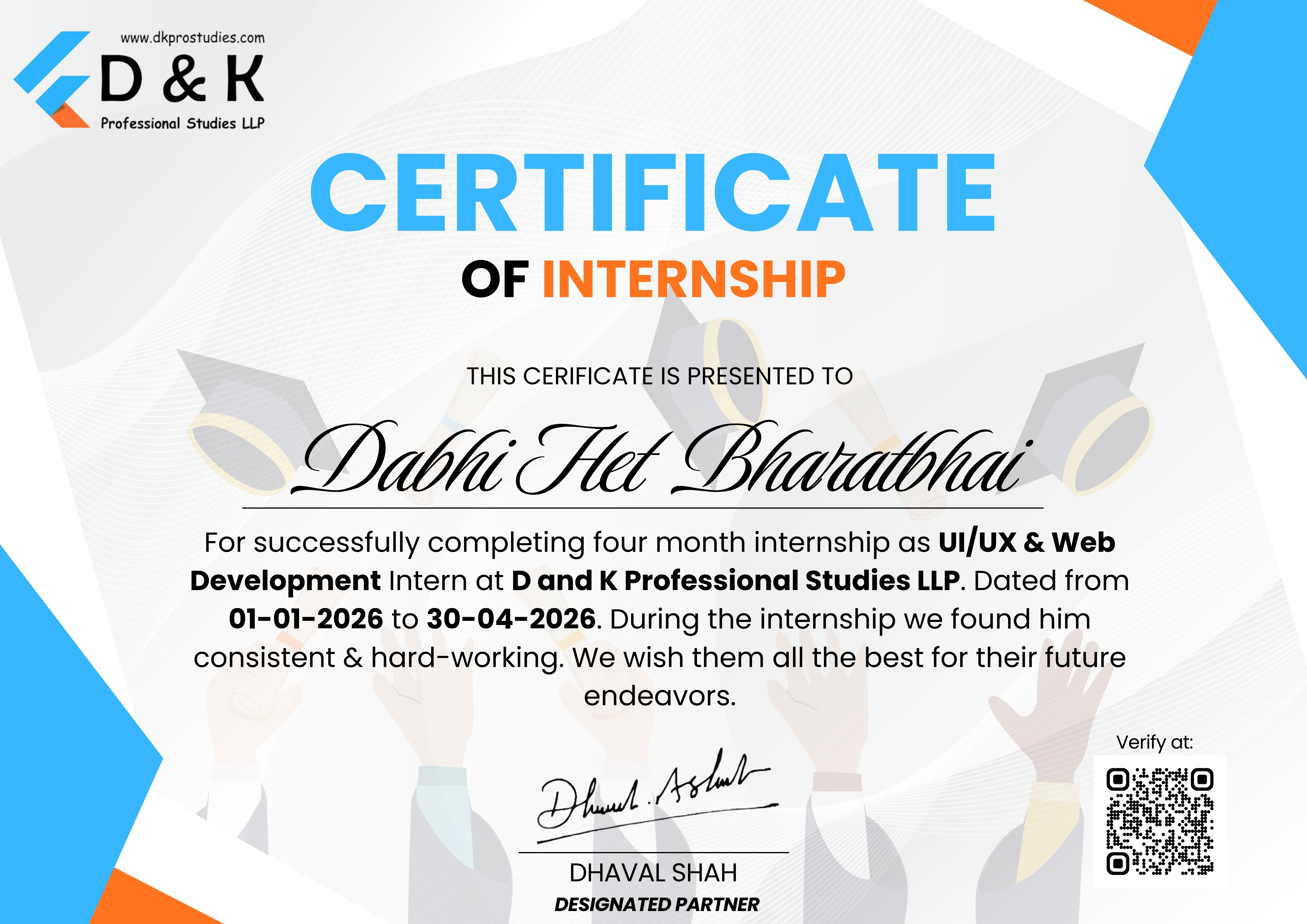Certificate of Internship