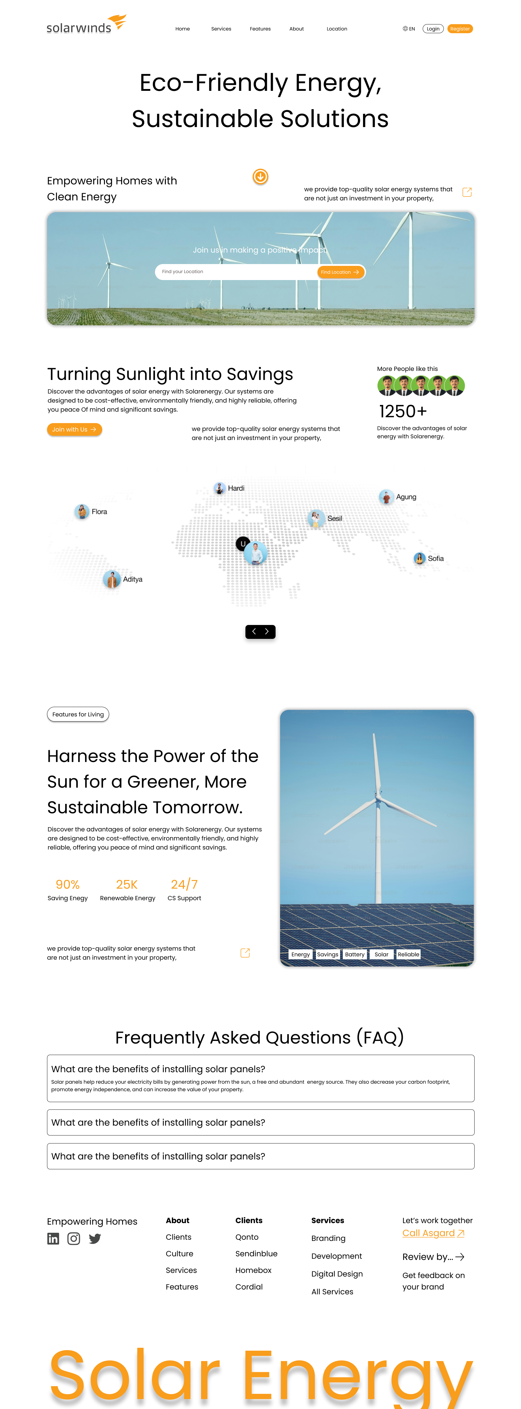 Solarwinds Webpage Design