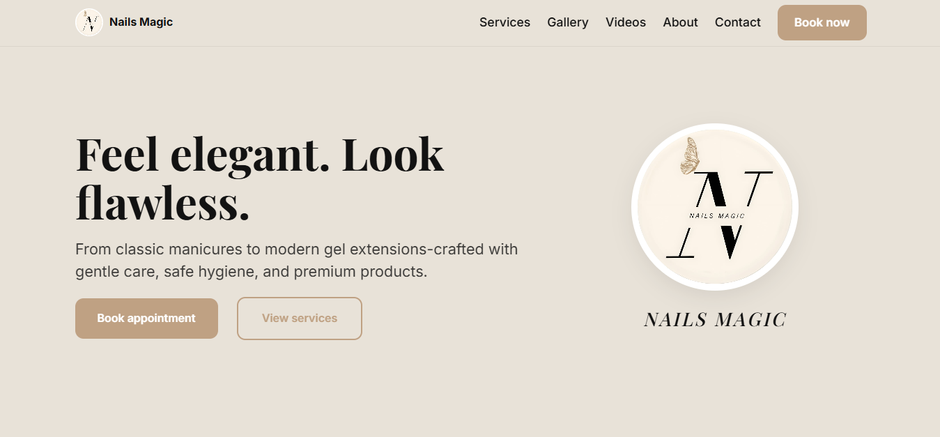 Nails Magic Homepage