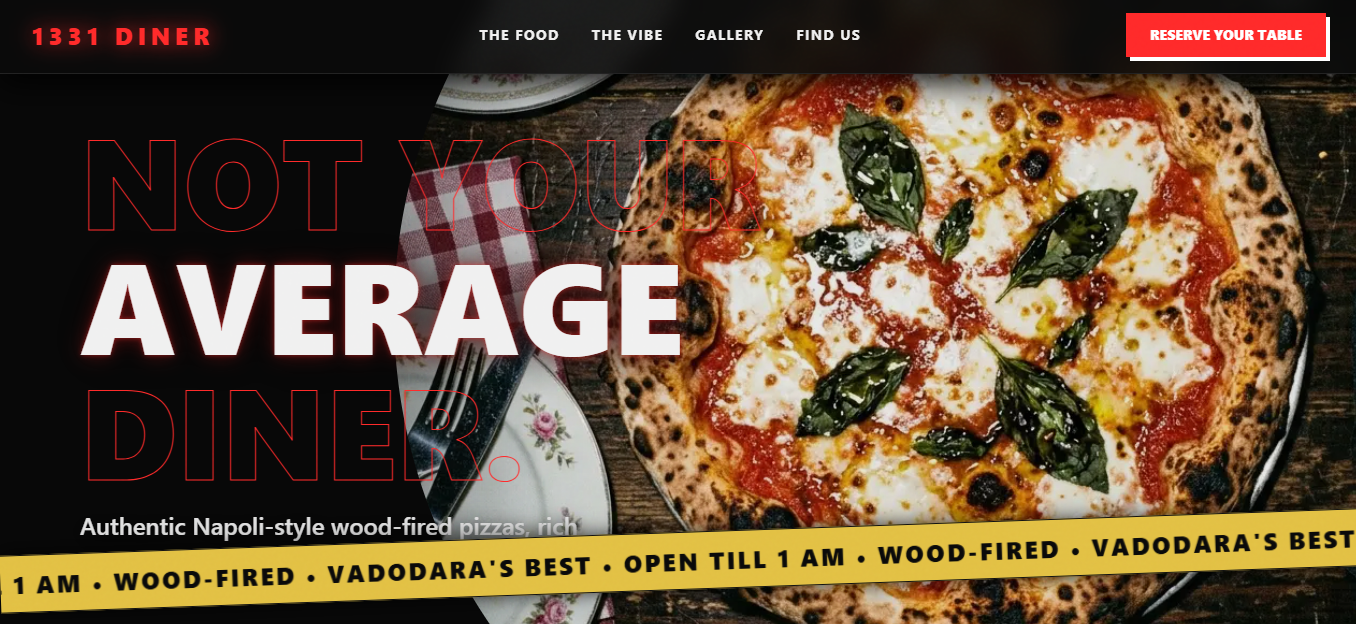 1331 Diner Restaurant Website
